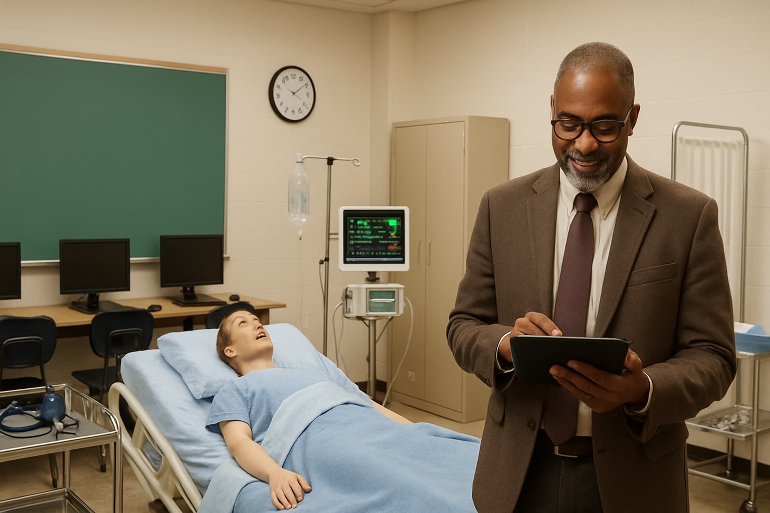 Медицинская симуляция без VR оборудования — браузерный подход