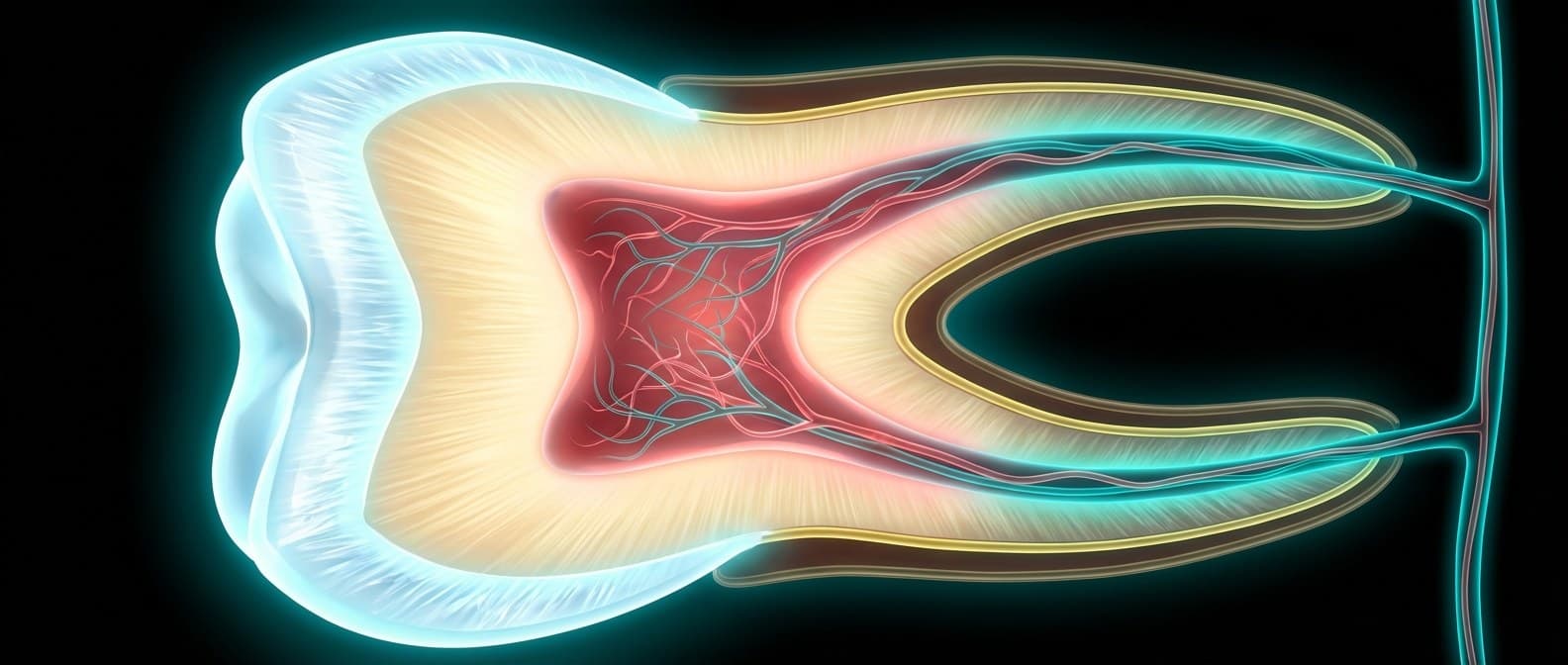 Anatomia do dente em corte transversal
